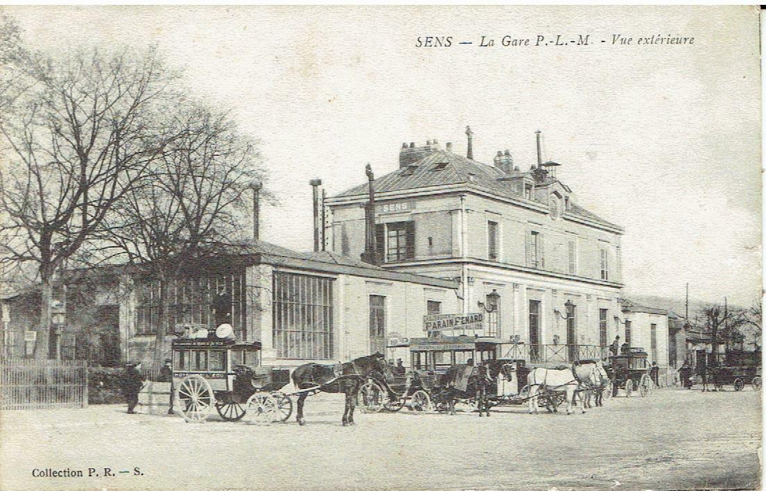 Gare de Sens en 1915