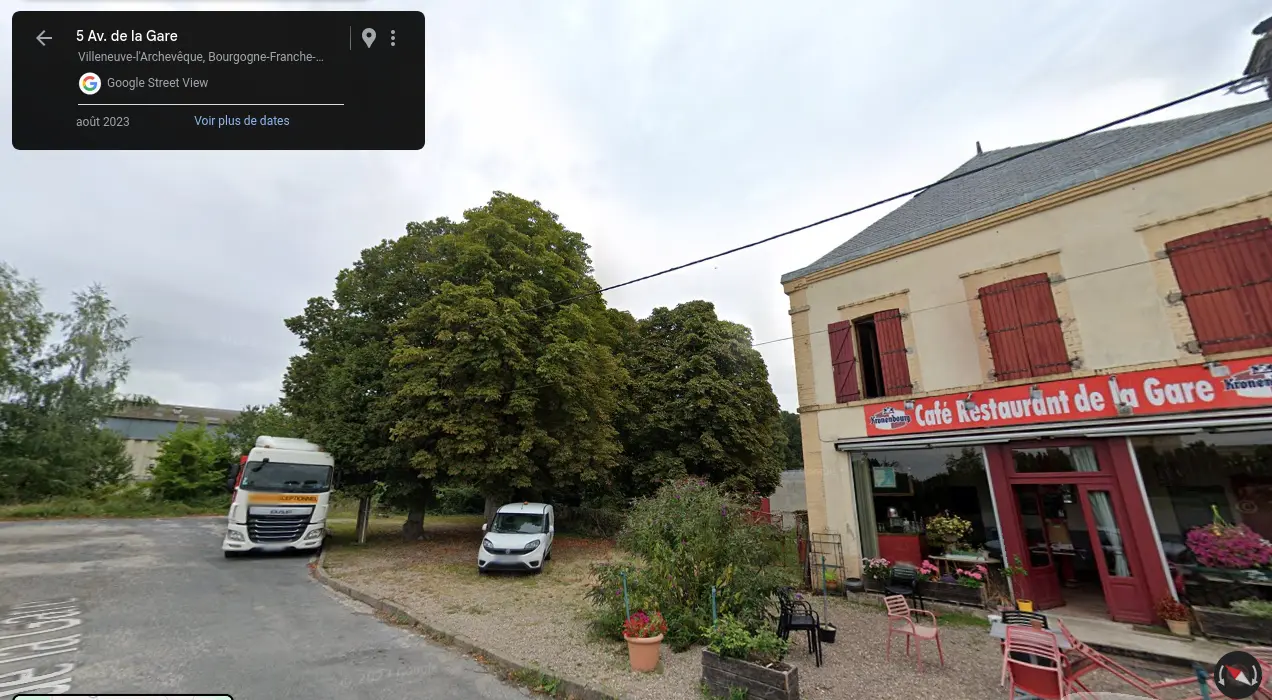 streetview du Café de la gare
